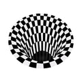 3d Illusion Round Carpet Black White Checkered - Market FindsMarket Finds3d illusion round carpet with black and white checkered vortex design for home improvement