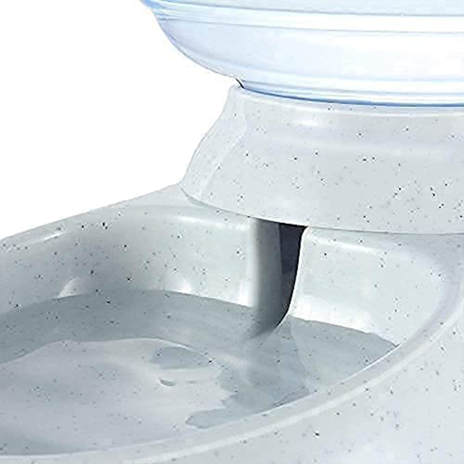 Automatic Pet Water Dispenser - Easy to Clean - Market FindsMarket Findsautomatic pet water dispenser with speckled gray base and clear water reservoir