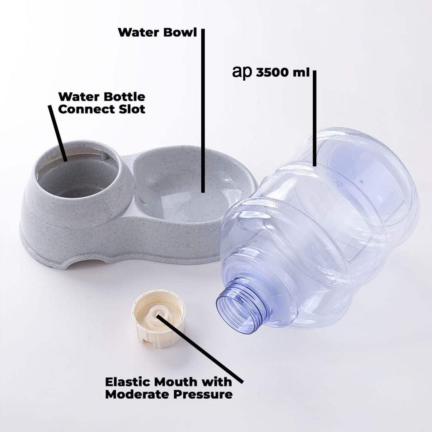 Automatic Pet Water Dispenser - Easy to Clean - Market FindsMarket Findsautomatic pet water dispenser with water bowl and 3500ml bottle for continuous pet hydration