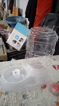 Automatic Pet Water Dispenser - Easy to Clean - Market FindsMarket Findsautomatic pet water dispenser clear plastic reservoir with white base for home improvement