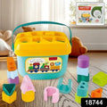 Baby Shape Sorter Block Set with Carry Handle - Market FindsMarket Findsbaby shape sorter block set with colorful geometric shapes and yellow lid container