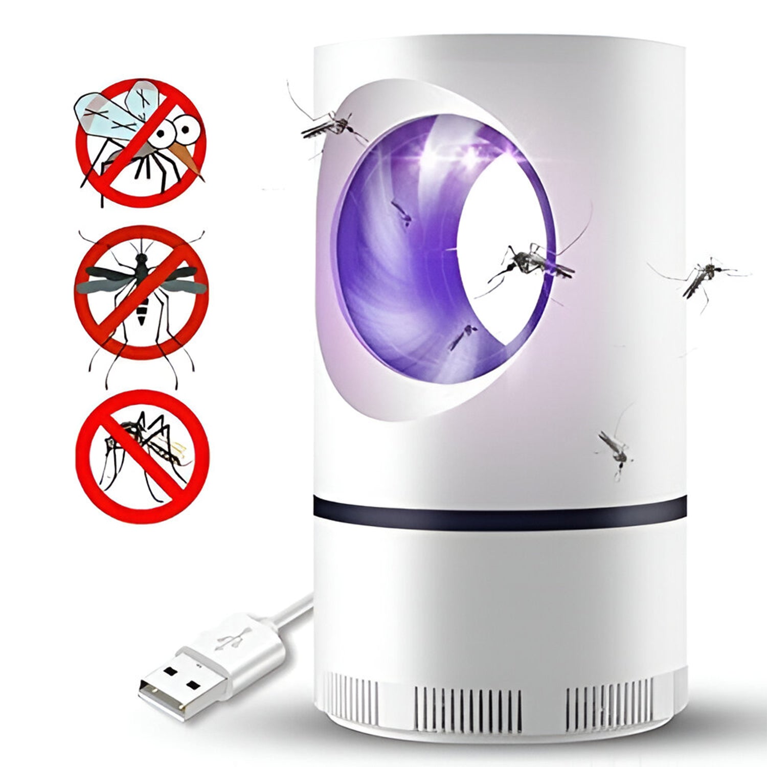 Wukusy electric mosquito killer machine with USB plug and purple light for indoor mosquito control