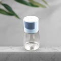 Wukusy glass salt bottle set with clear glass container and white cap for kitchen use