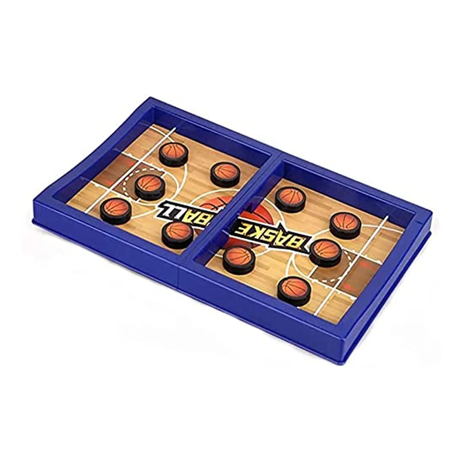 Ice Hockey Table Battle Game for Kids Fun - Market FindsMarket Findsice hockey table battle game with mini basketball court design and small basketball pieces