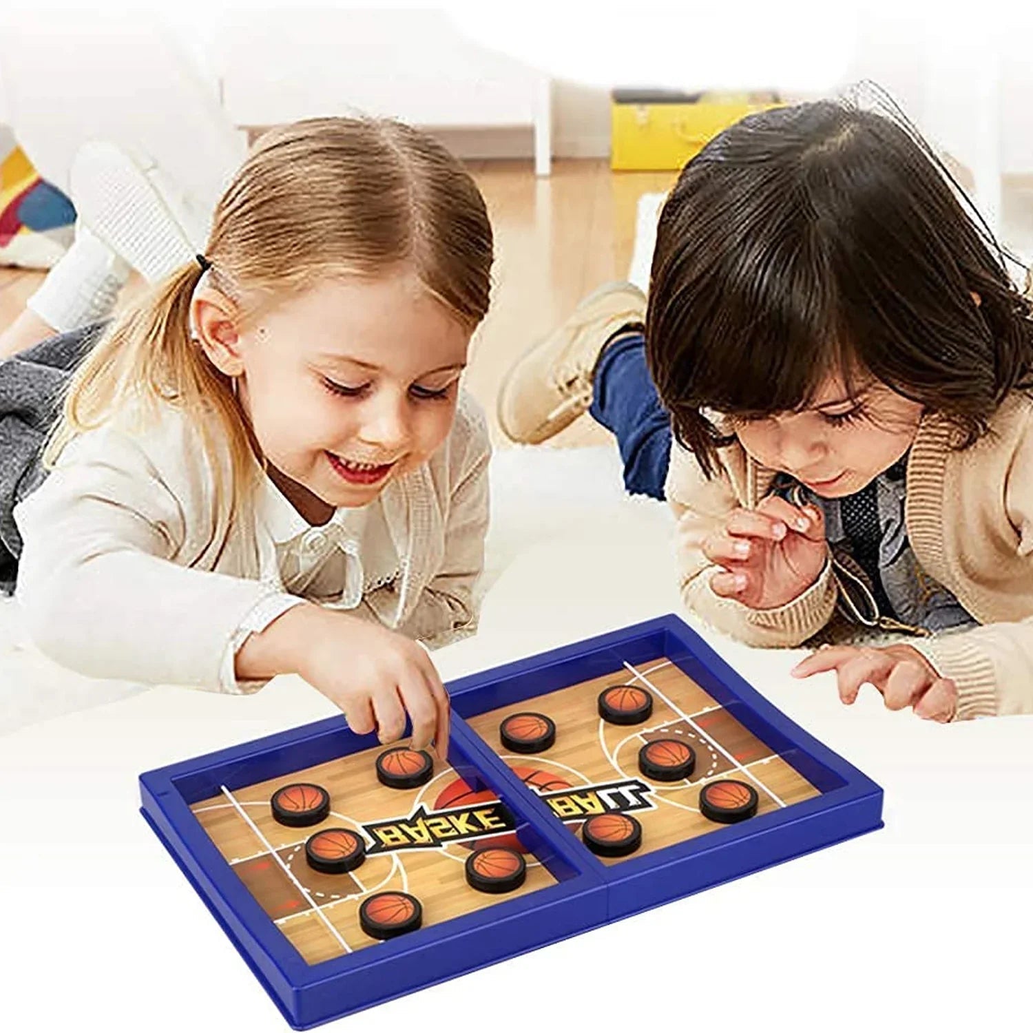 Ice Hockey Table Battle Game for Kids Fun - Market FindsMarket Findsice hockey table battle game with children playing on a blue wooden board toy