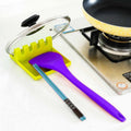 Kitchen Utensil Holder with Drip Tray, Green - Market FindsMarket Findsyellow kitchen utensil holder with glass lid holding purple spatula and blue chopsticks on countertop