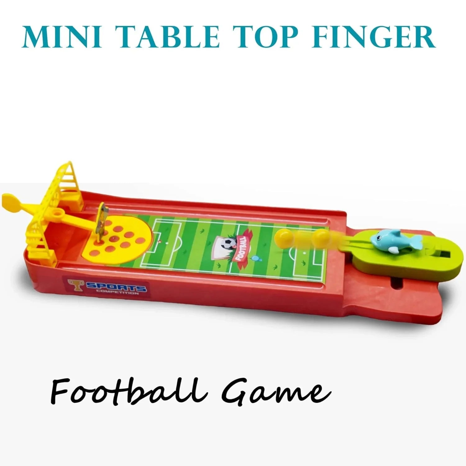 mini finger football game for kids tabletop toy with colorful soccer field design
