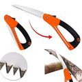 Wukusy mini folding pruning saw with sharp teeth and ergonomic handle for easy garden branch cutting