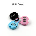 Wukusy multi color combination lock for luggage with three-digit dial security feature