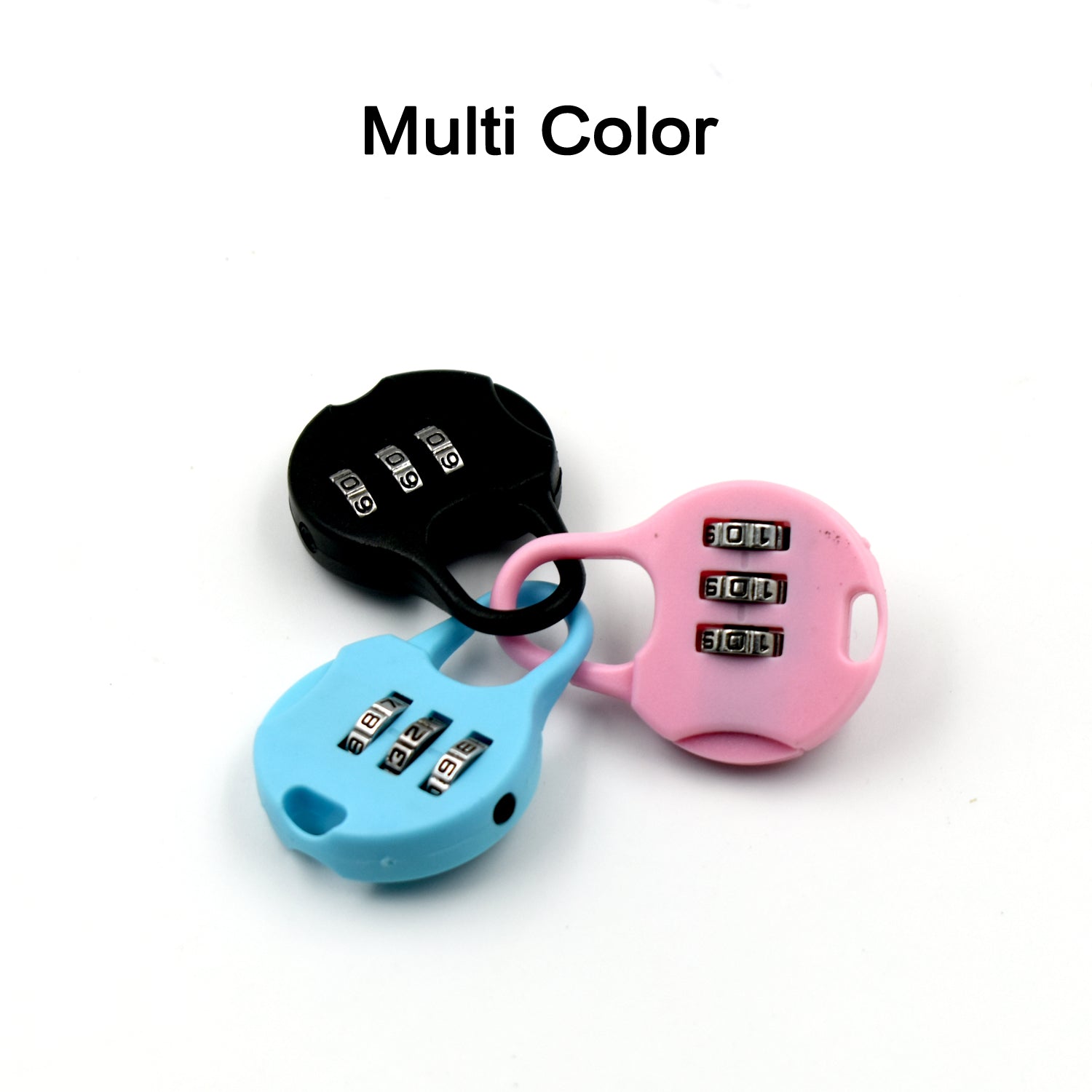 Wukusy multi color combination lock for luggage with three-digit dial security feature
