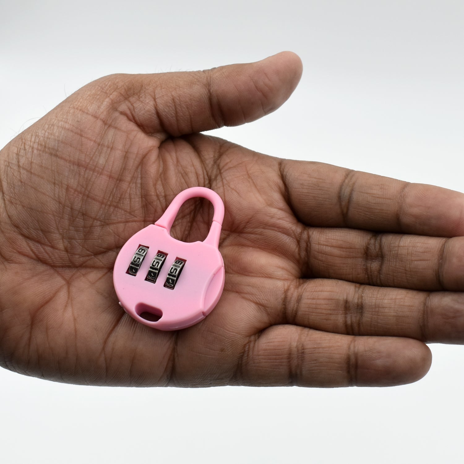 Wukusy pink combination lock for luggage held in hand for secure travel protection