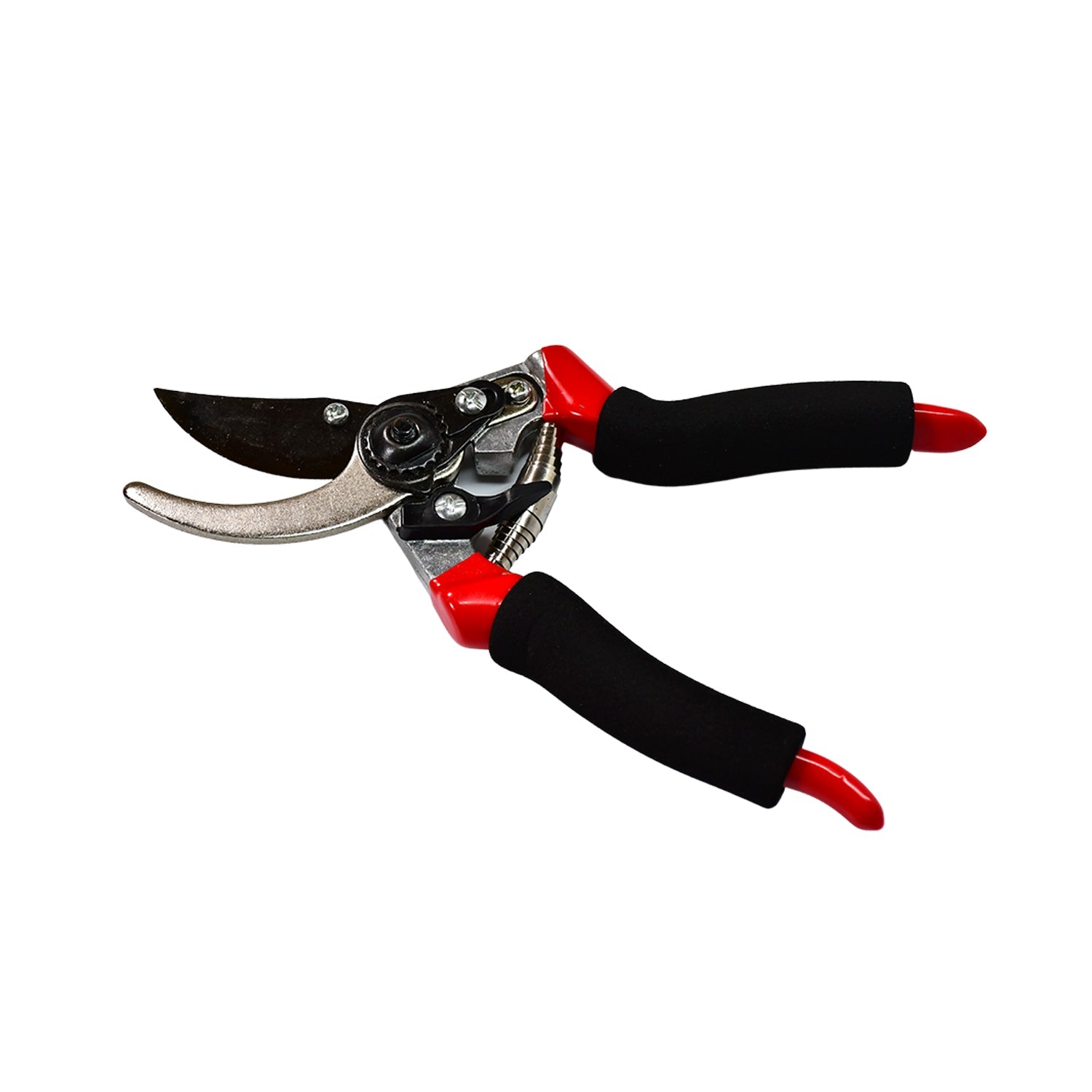 Wukusy sharp garden cutter for flowers with red and black ergonomic handles for precise pruning