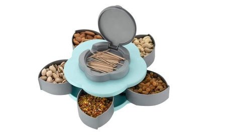 Wukusy smart candy box organizer with multiple compartments for nuts and snacks storage