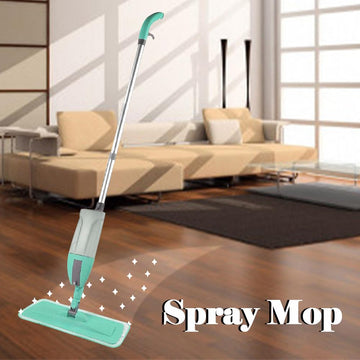 Wukusy spray mop designed as the best mop for tile and wood floors in a modern living room
