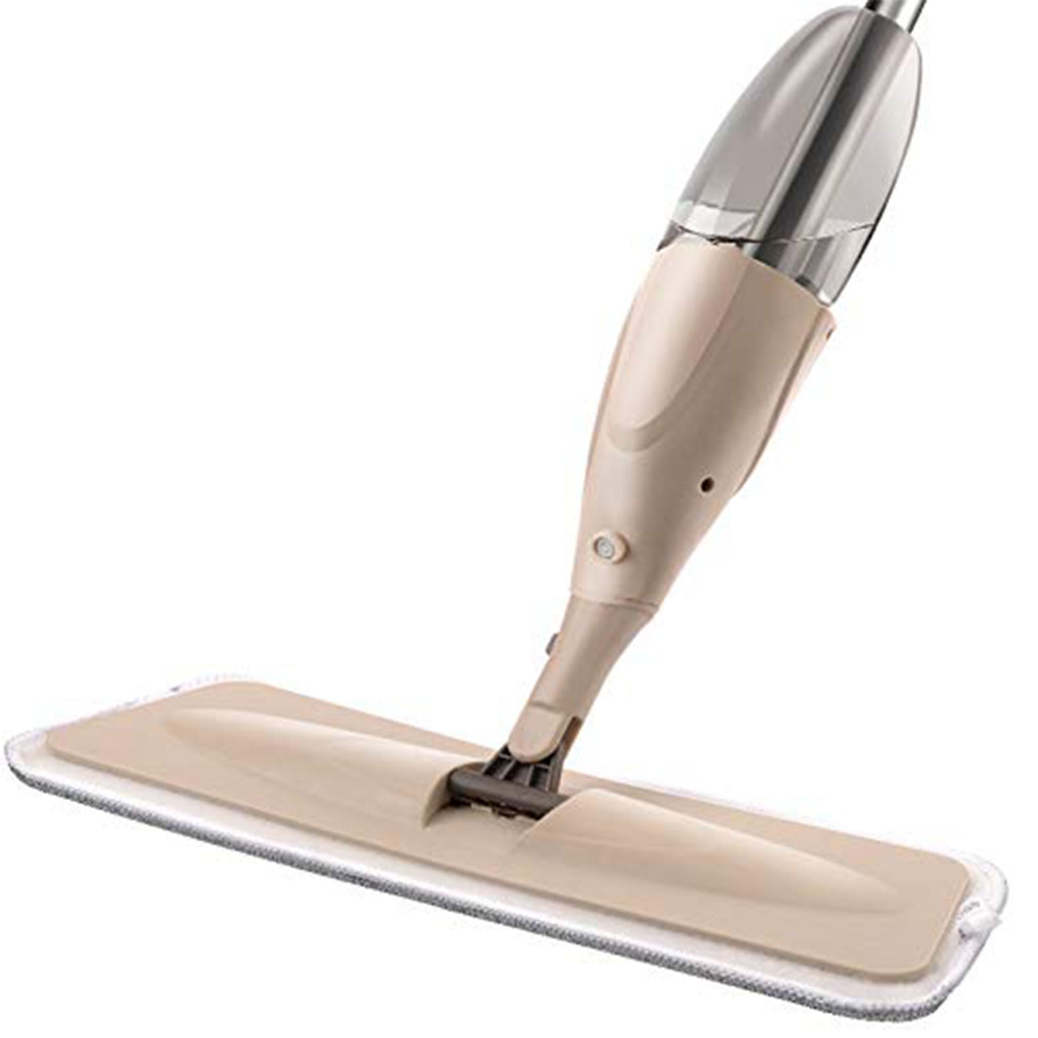 Wukusy spray mop with washable pad in beige for easy and efficient floor cleaning