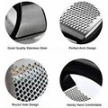 Stainless Steel Garlic Crusher with Ergonomic Handle - Market FindsMarket Findsstainless steel garlic crusher featuring round hole design and comfortable handle for easy crushing